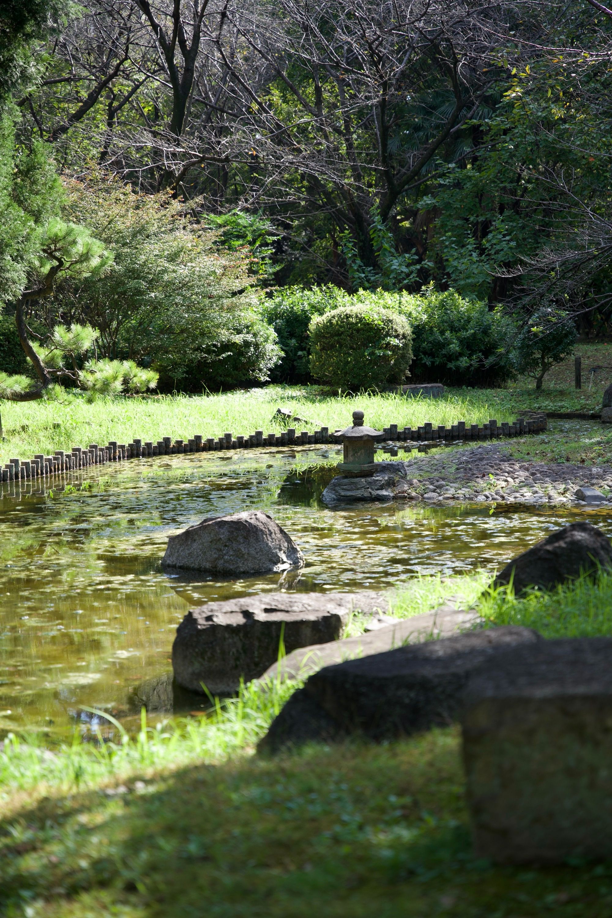 Partie du jardin du château