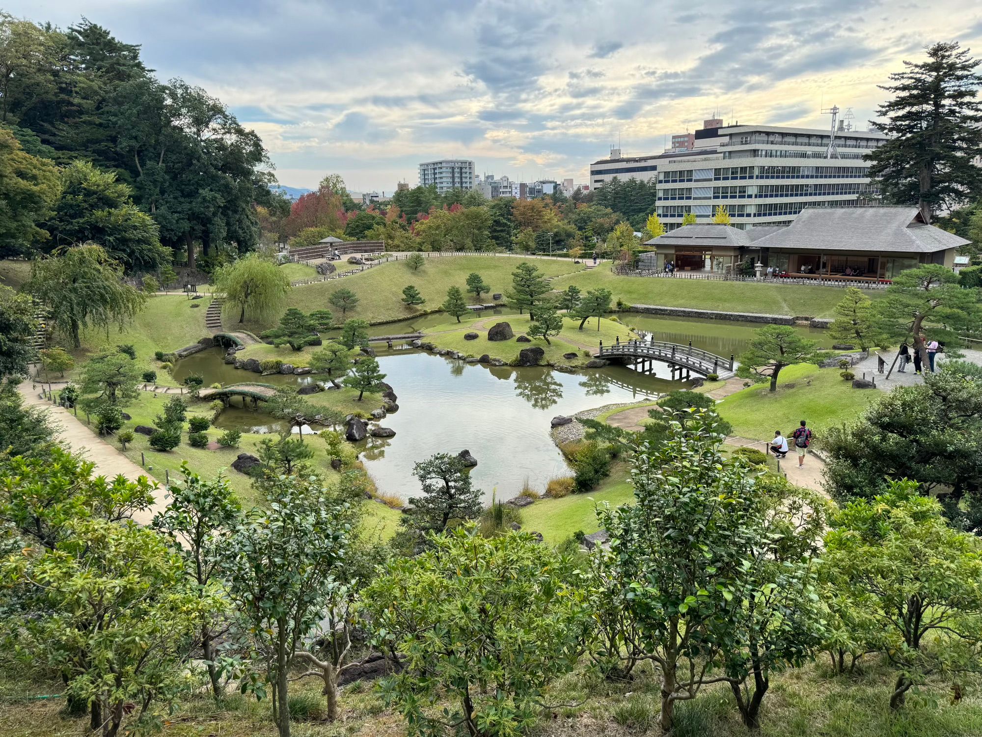 Une partie du jardin du château