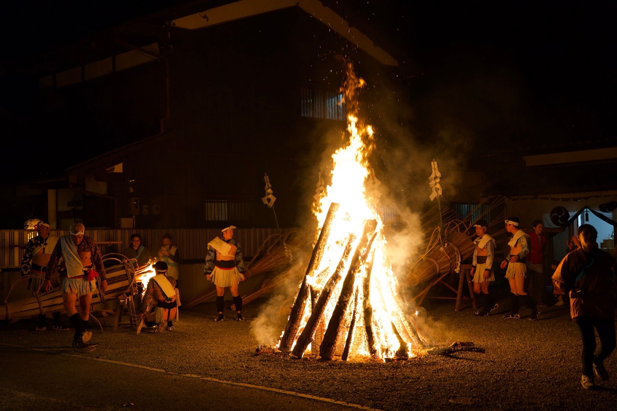 Préparation des grosses torches