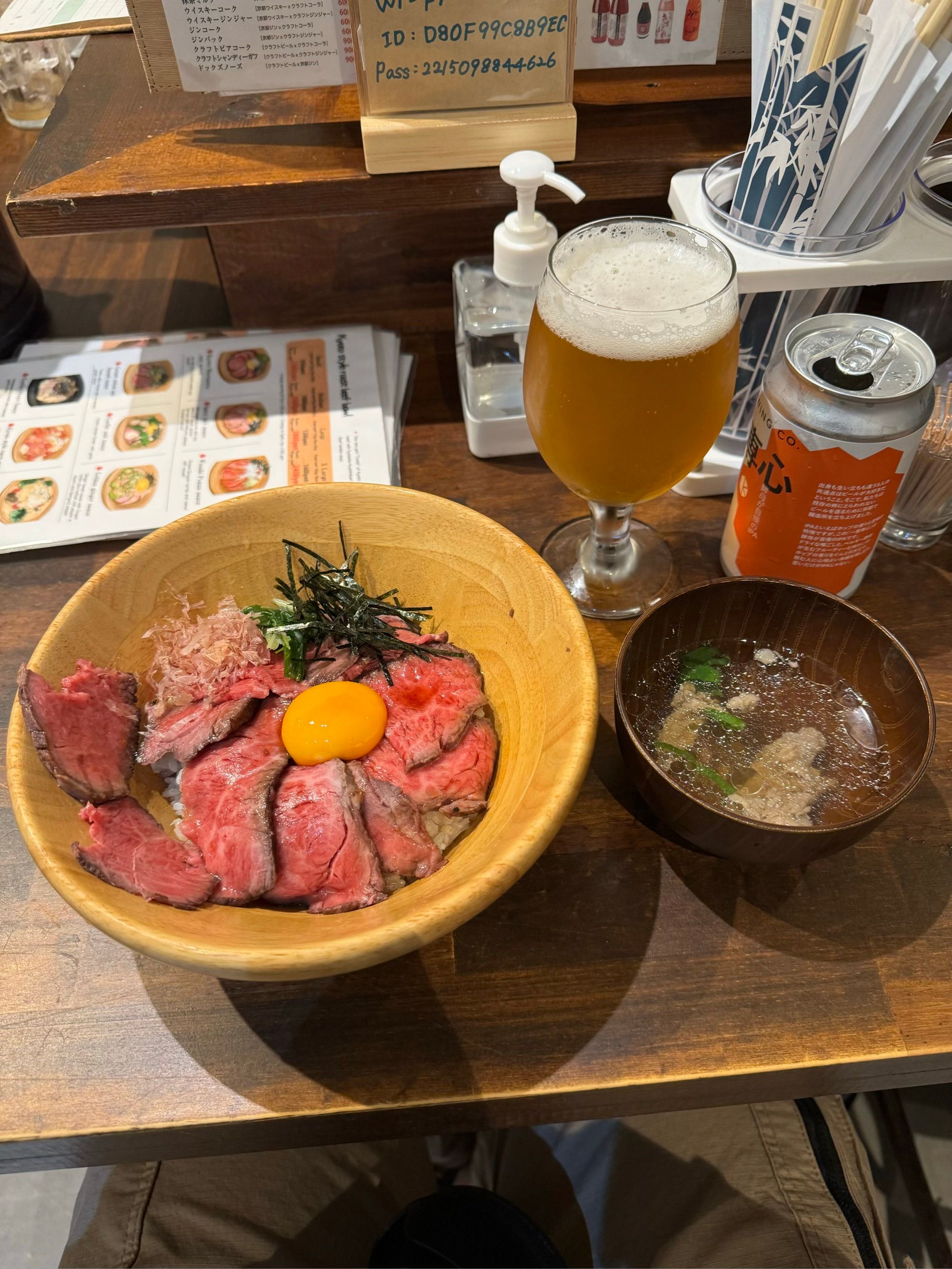 Wagyu et bière pour se remettre de ces émotions