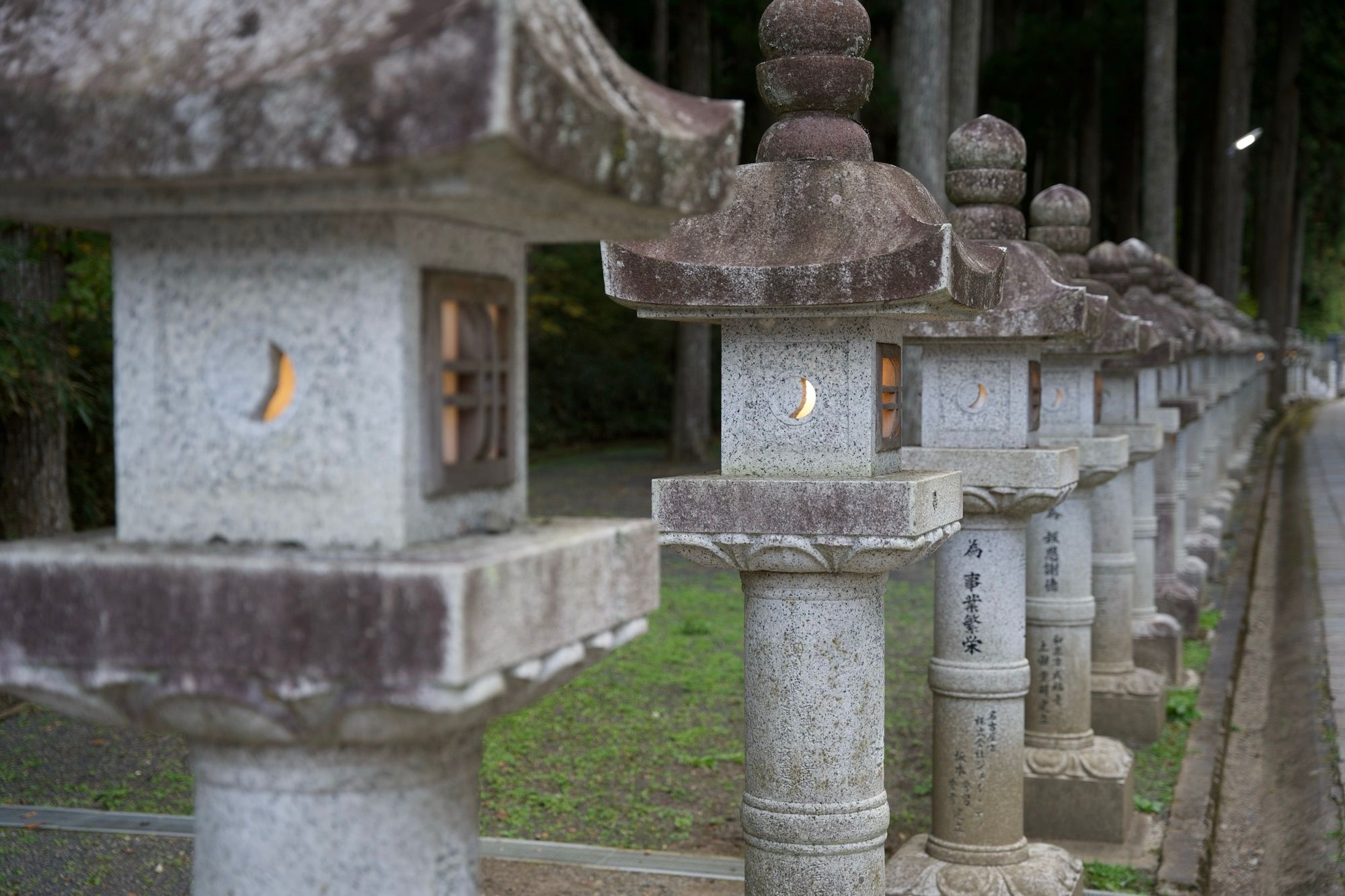 Lanternes du cimetière du temple Okunoin