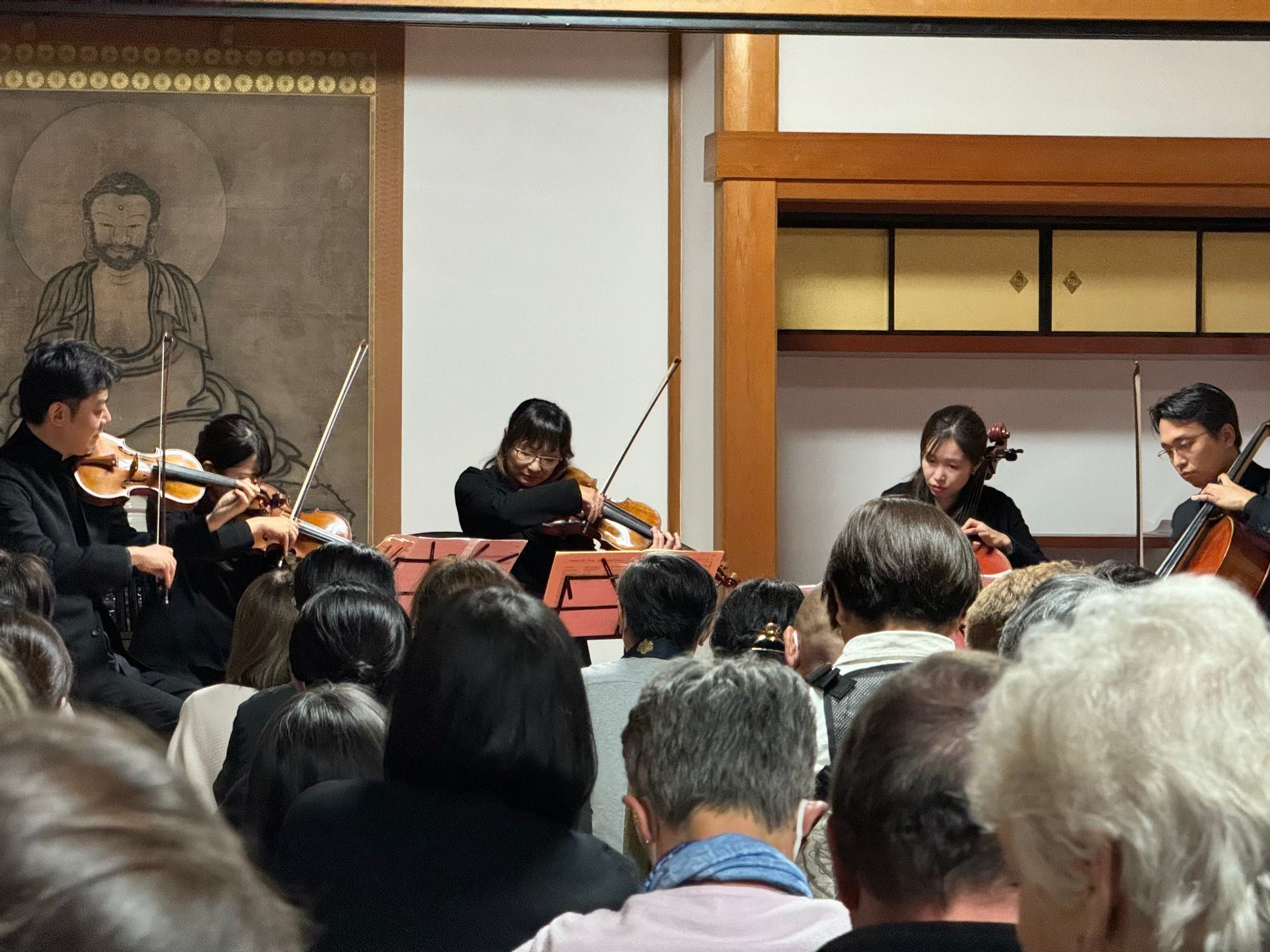 Les musiciens en action