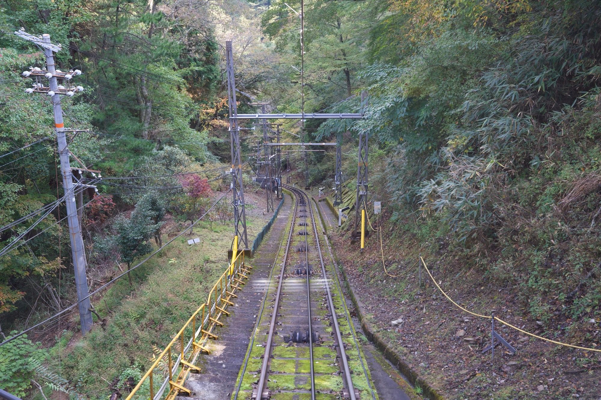 Vue du funiculaire du Mont Koya