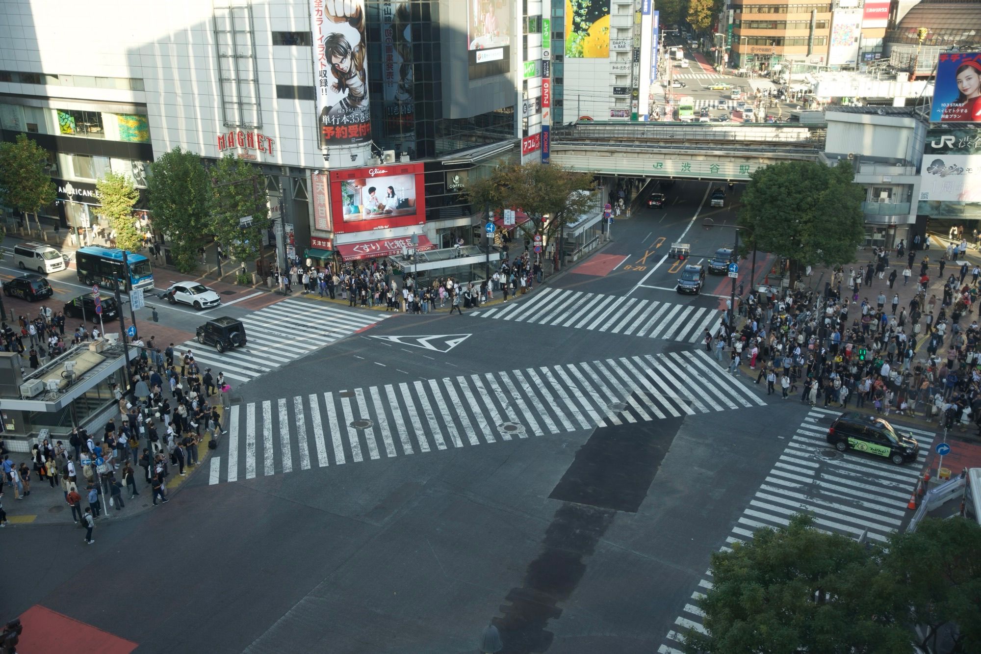 Le fameux crossing de Shibuya